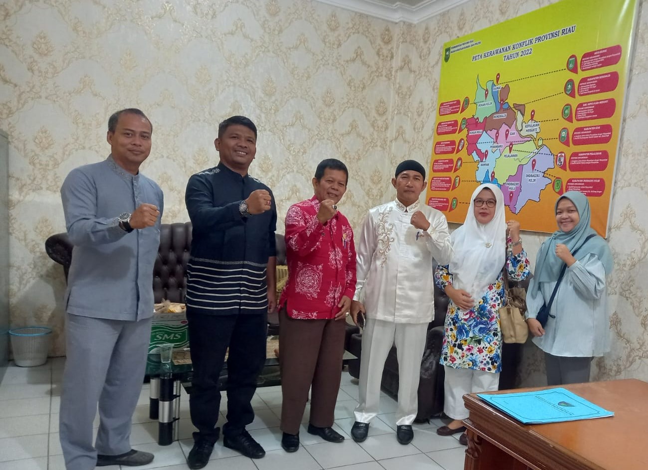 BADAN KESBANGPOL PESSEL LAKUKAN KOORDINASI TERKAIT POA,FORKOPIMDA DAN ORMAS KE BADAN KESBANGPOL RIAU